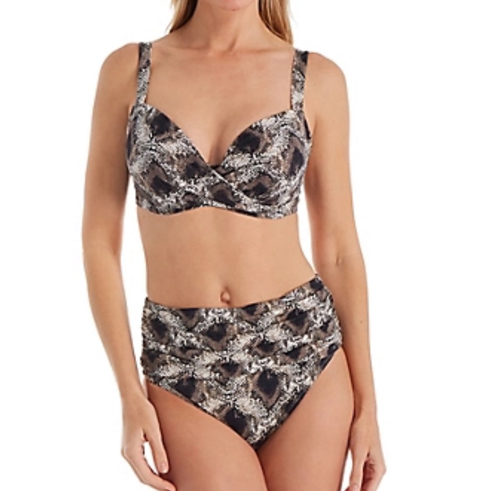 NWT Bleu Rod Beattie  High Waist Swim Bottom SZ-6